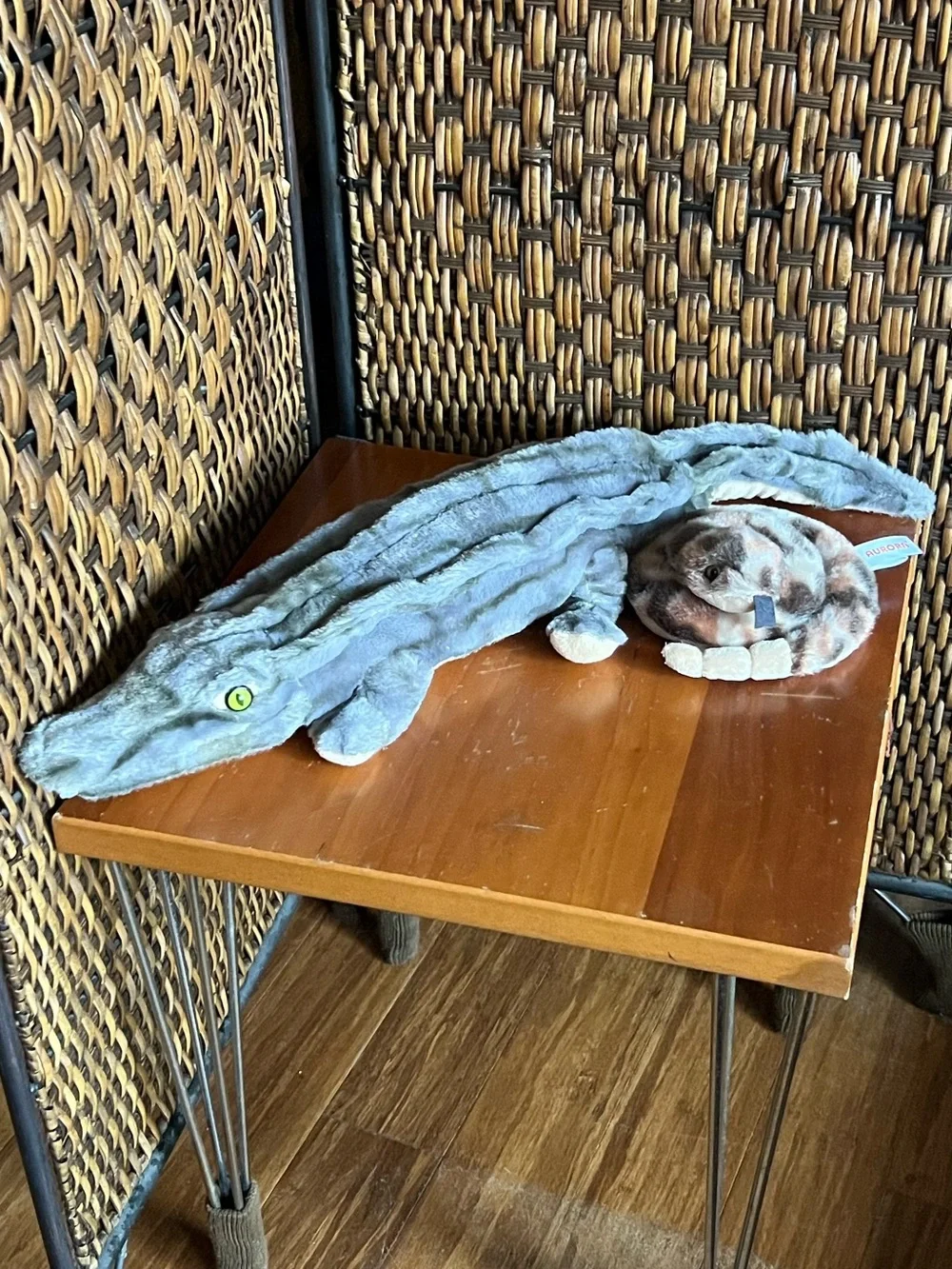 Plushies Alligator and Snake